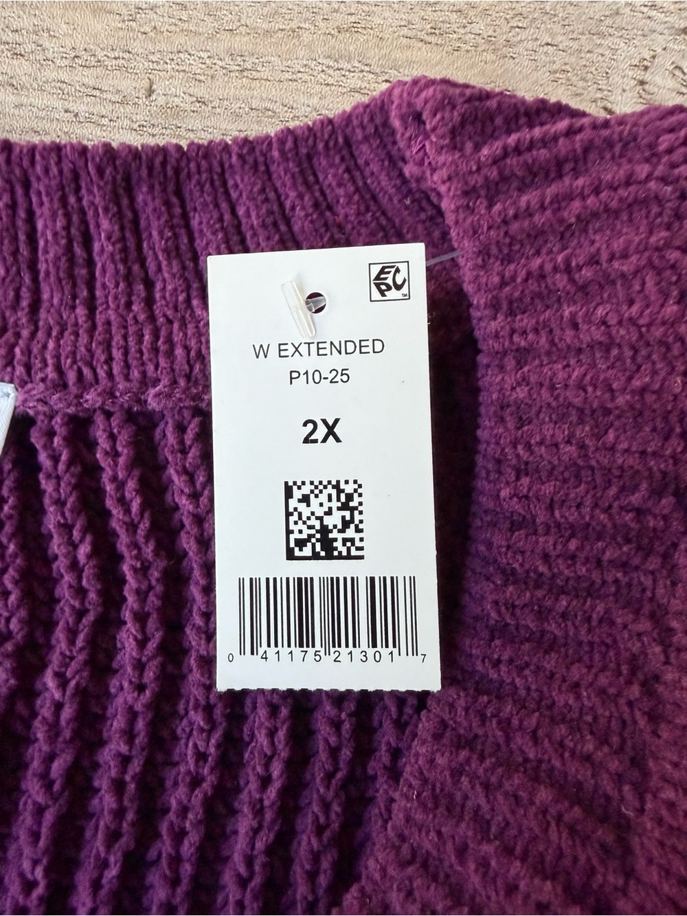 Dip Purple Chunky Ribbed Knit Oversized Hi-Low Sweater 2X NWT - Picture 10 of 16